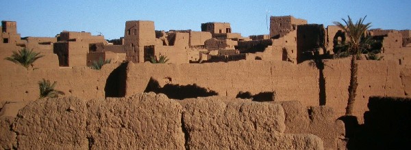 Ksar Asrir in Ferkla oasis (Tinejdad), Southern Morocco.