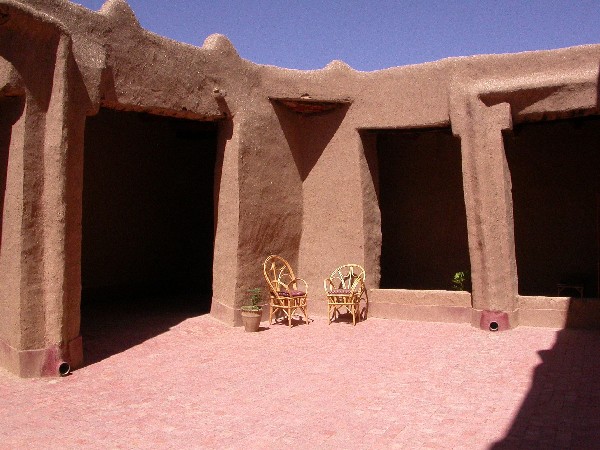 Terrace of guesthouse El Khorbat, near Tinerhir.