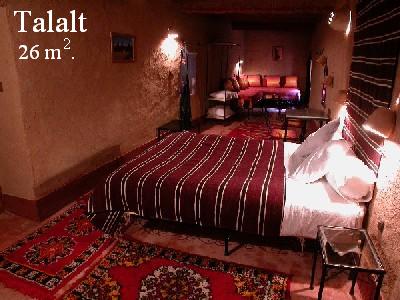 Talalt room into the Ksar El Khorbat, near Tinghir, 
        south Morocco.