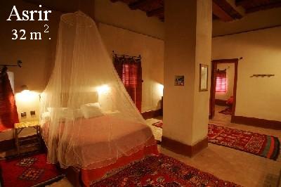 Asrir room into the Ksar El Khorbat, near Tinghir, 
        south Morocco.