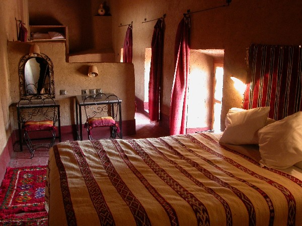 Room into Ksar El Khorbat, near Tinghir in South Morocco.