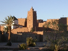 Minaret de la zaouïa de Sidi l’Houari a Tinejdad, sud del Marroc.
