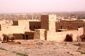 Oasis del Tafilalet visto desde el ksar Tingheras.