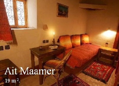 Ait Maamer room into the Ksar El Khorbat, near Tinghir, 
Southern Morocco.