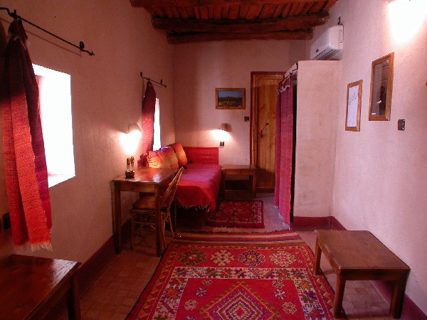 Chambre Taghia du Gîte El Khorbat, vallée du Todra.