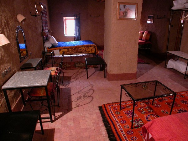 Chambre familiale dans un hôtel de charme près de Tinghir.