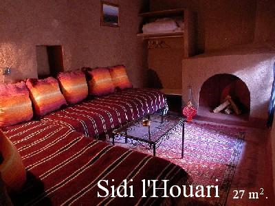 Sidi l'Houari room into the Ksar El Khorbat, near Tinghir, 
Southern Morocco.